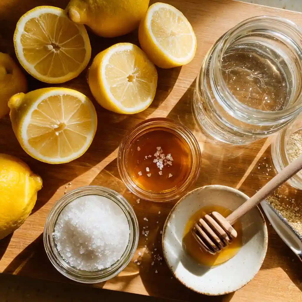 natural gatorade recipe - Hand holding healthy homemade Gatorade by a sunny kitchen window