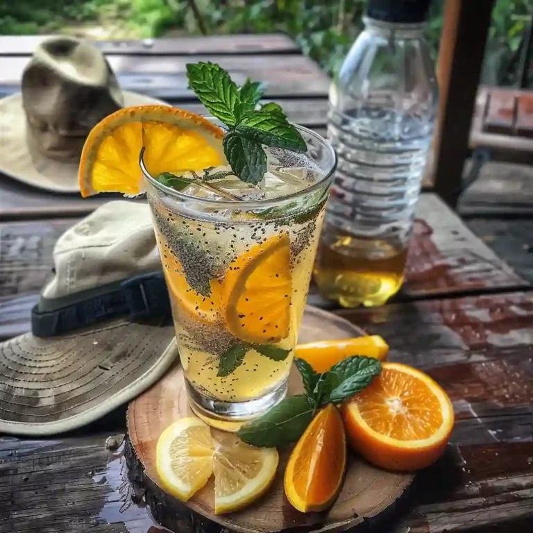 Zero-calorie soda alternatives on a table—plain sparkling water with citrus and ice