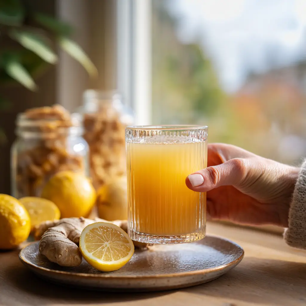 ginger trick recipe ingredients laid out on kitchen counter