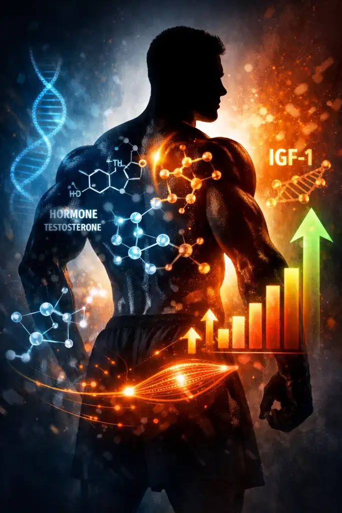 Doctor reviewing supplement label in clinic office