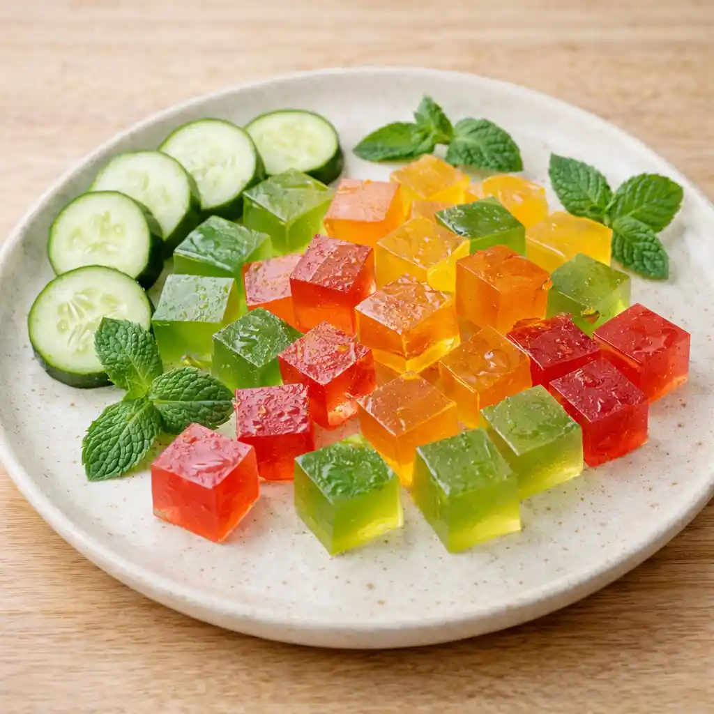Ingredients for gelatin weight loss cubes recipe