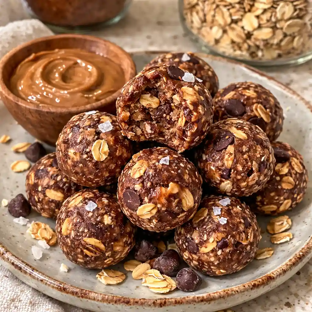 Hand holding healthy dessert recipes parfait jar near a bright kitchen window  