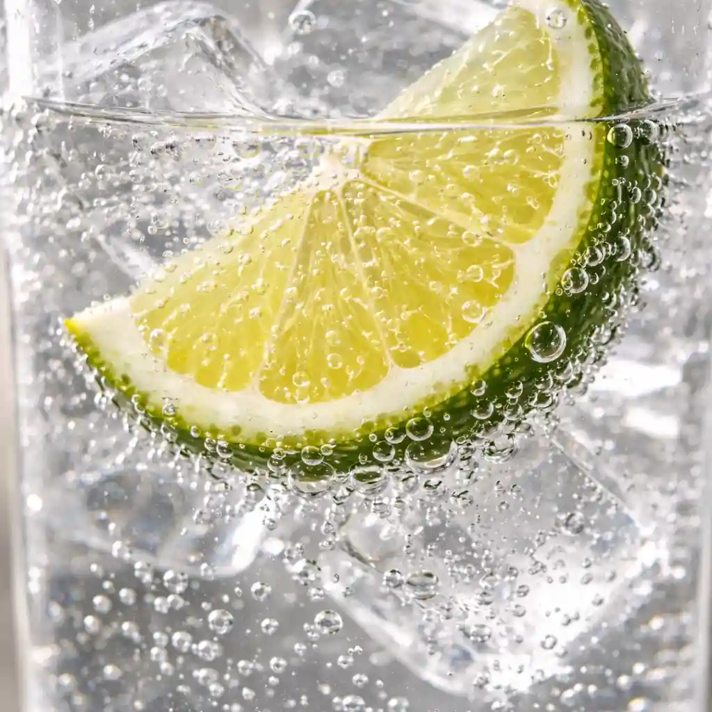 Tonic water mocktail with cucumber and mint