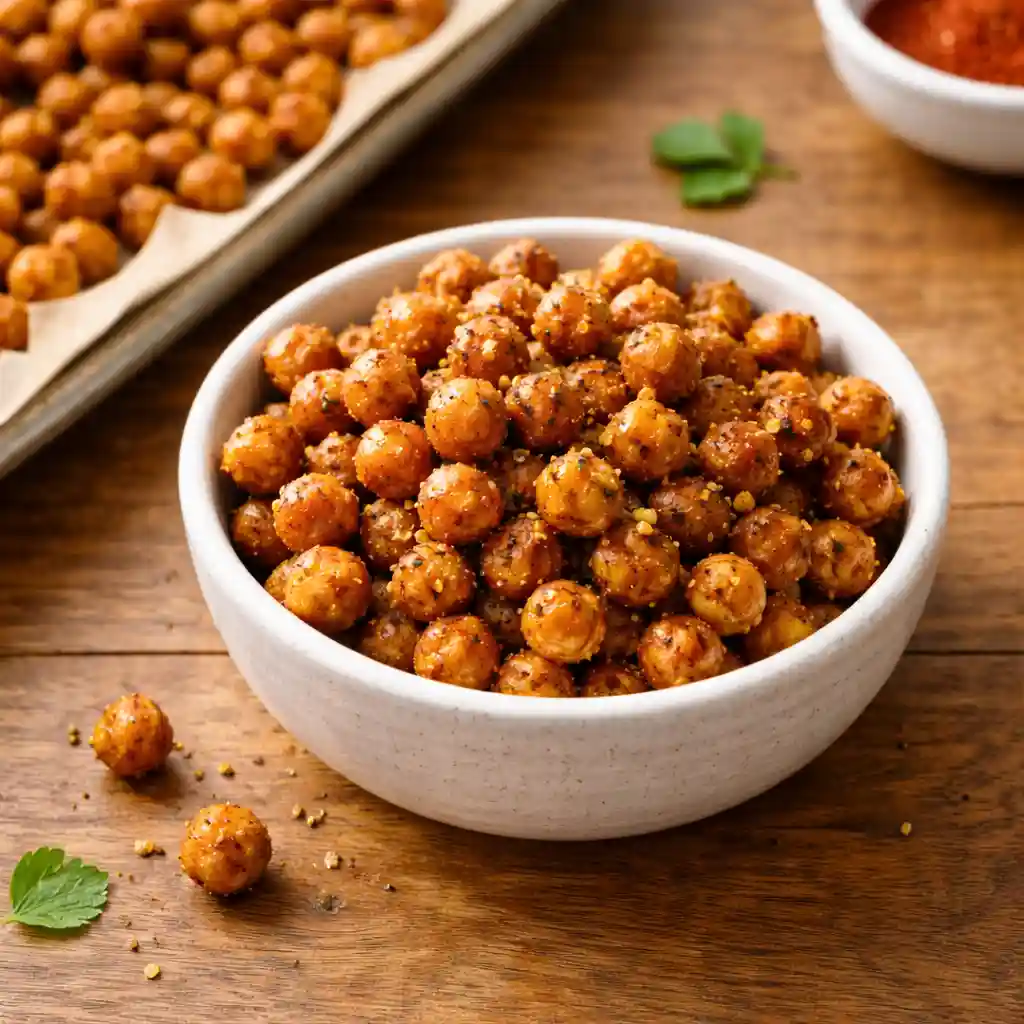 vegetable snack plate with hummus