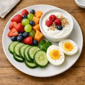greek yogurt with berries healthy snack